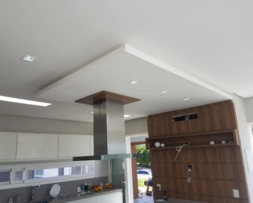 Forro com Sanca + Parede 3D